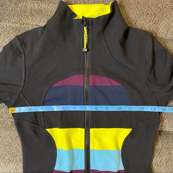Lululemon Forme Jacket Striped with Bright Colors, Like New! - Picture 10 of 12
